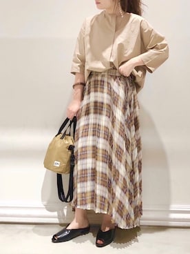 「SHARE PARK（シェアパーク）のアイテム」を使った、SHARE PARKさん（レディース・151cm）の秋コーディネート