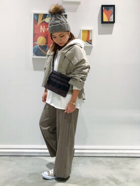 「SHARE PARK（シェアパーク）のアイテム」を使った、SHARE PARKさん（レディース・157cm）の秋コーディネート