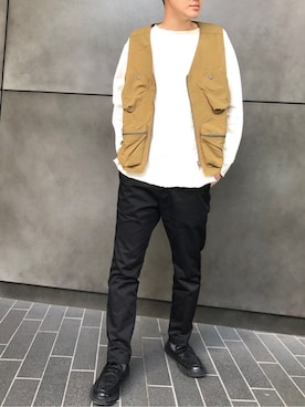 「SHARE PARK（シェアパーク）のアイテム」を使った、SHARE PARKさん（メンズ・178cm）の秋コーディネート