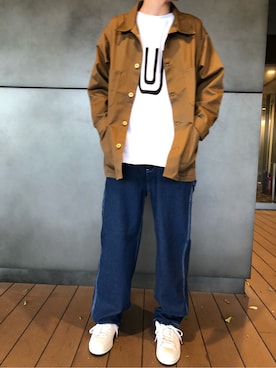 「SHARE PARK（シェアパーク）のアイテム」を使った、SHARE PARKさん（メンズ・178cm）の秋コーディネート