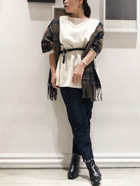 「SHARE PARK（シェアパーク）のアイテム」を使った、SHARE PARKさん（レディース・157cm）の秋コーディネート