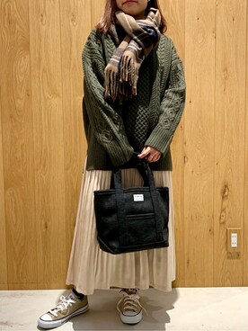 「SHARE PARK（シェアパーク）のアイテム」を使った、SHARE PARKさん（レディース・149cm）の冬コーディネート