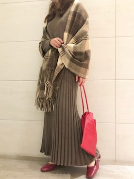 「SHARE PARK（シェアパーク）のアイテム」を使った、SHARE PARKさん（レディース・156cm）の冬コーディネート