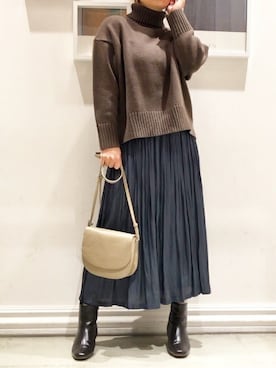 「SHARE PARK（シェアパーク）のアイテム」を使った、SHARE PARKさん（レディース・157cm）の冬コーディネート