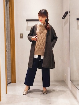 「SHARE PARK（シェアパーク）のアイテム」を使った、SHARE PARKさん（レディース・159cm）の冬コーディネート