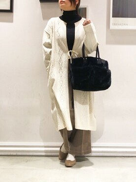 「SHARE PARK（シェアパーク）のアイテム」を使った、SHARE PARKさん（レディース・157cm）の冬コーディネート