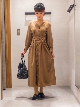 「SHARE PARK（シェアパーク）のアイテム」を使った、SHARE PARKさん（レディース・159cm）の冬コーディネート