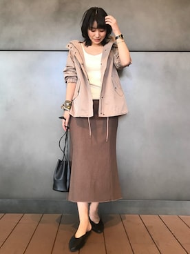 「SHARE PARK（シェアパーク）のアイテム」を使った、SHARE PARKさん（レディース・156cm）の春コーディネート