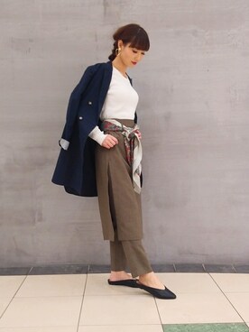 「SHARE PARK（シェアパーク）のアイテム」を使った、SHARE PARKさん（レディース・159cm）の春コーディネート