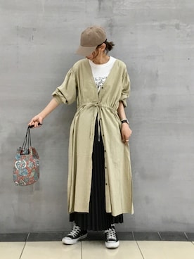 「SHARE PARK（シェアパーク）のアイテム」を使った、SHARE PARKさん（レディース・159cm）の春コーディネート