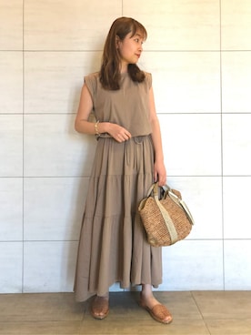 「SHARE PARK（シェアパーク）のアイテム」を使った、SHARE PARKさん（レディース・156cm）の春コーディネート