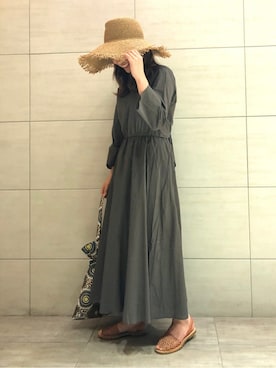 「SHARE PARK（シェアパーク）のアイテム」を使った、SHARE PARKさん（レディース・156cm）の春コーディネート
