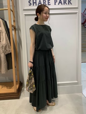 「SHARE PARK（シェアパーク）のアイテム」を使った、SHARE PARKさん（レディース・148cm）の夏コーディネート