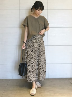 「SHARE PARK（シェアパーク）のアイテム」を使った、SHARE PARKさん（レディース・156cm）の夏コーディネート