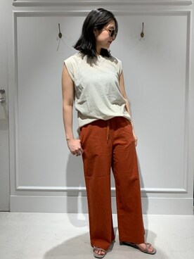 「SHARE PARK（シェアパーク）のアイテム」を使った、SHARE PARKさん（レディース・158cm）の夏コーディネート