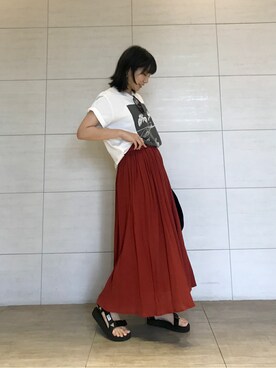 「SHARE PARK（シェアパーク）のアイテム」を使った、SHARE PARKさん（レディース・156cm）の夏コーディネート