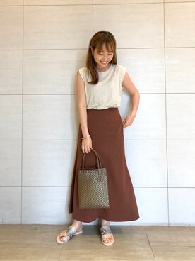 「SHARE PARK（シェアパーク）のアイテム」を使った、SHARE PARKさん（レディース・156cm）の夏コーディネート