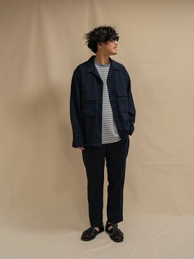 「SHARE PARK（シェアパーク）のアイテム」を使った、SHARE PARKさん（メンズ・170cm）の夏コーディネート