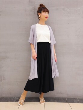 「SHARE PARK（シェアパーク）のアイテム」を使った、SHARE PARKさん（レディース・159cm）の夏コーディネート