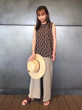 「SHARE PARK（シェアパーク）のアイテム」を使った、SHARE PARKさん（レディース・156cm）の夏コーディネート