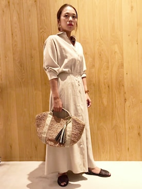 「SHARE PARK（シェアパーク）のアイテム」を使った、SHARE PARKさん（レディース・156cm）の夏コーディネート
