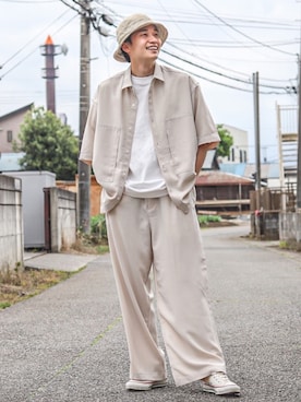 「アイテム（セットアップ）」を使った、すけさん（メンズ・171cm・20代）の春コーディネート