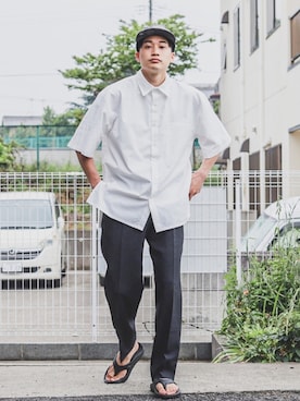 「epnok」｜「アイテム（キャップ）」を使った、すけさん（メンズ・171cm）の春コーディネート