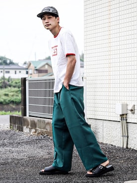 「EMMA  CLOTHES」｜「アイテム（キャップ）」を使った、すけさん（メンズ・171cm）の春コーディネート