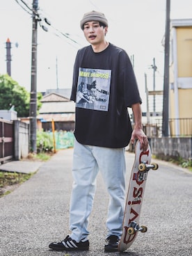 「RACAL（ラカル）のアイテム」を使った、すけさん（メンズ・171cm）の夏コーディネート
