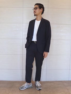 「グリーンレーベルリラクシング」｜甲斐　龍太郎さん（メンズ・178cm）の秋コーディネート