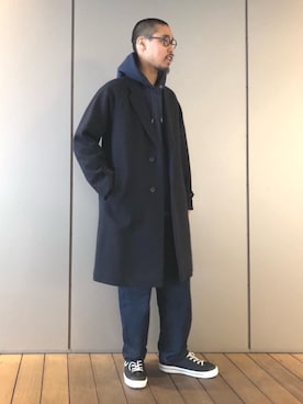 「グリーンレーベルリラクシング」｜甲斐　龍太郎さん（メンズ・178cm）の冬コーディネート