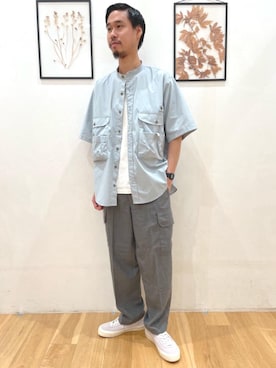 「グリーンレーベルリラクシング」｜甲斐　龍太郎さん（メンズ・178cm）の夏コーディネート