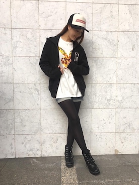 「ビッグサイズコーデ」｜Ayakaさん（レディース・161cm）の冬コーディネート