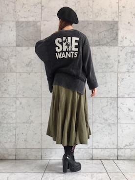 HYSTERIC GLAMOUR(ヒステリックグラマー)の「サイドジップ巻スカート