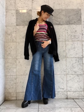 「70'sスタイル」｜Ayakaさん（レディース・161cm）の夏コーディネート