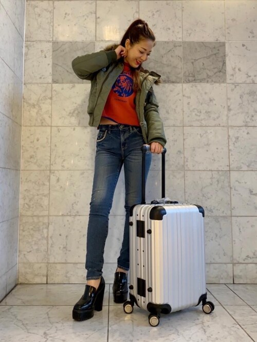HYSTERIC GLAMOUR仙台店Ayakaさんのスーツケース/キャリーバッグを使っ