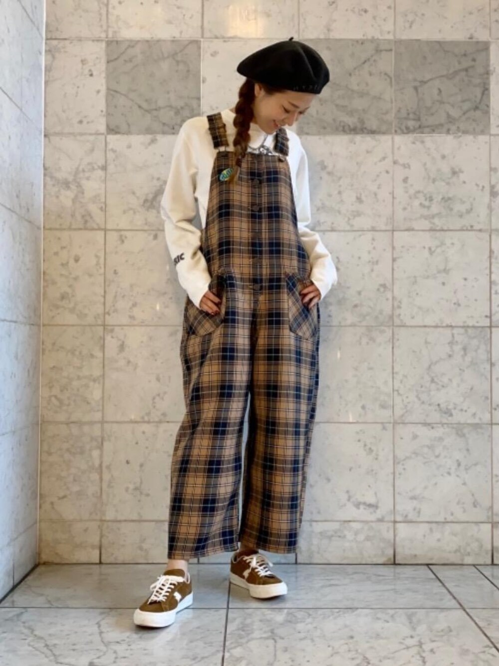 HYSTERIC GLAMOURのオールインワン・サロペット（ベージュ系）を使った