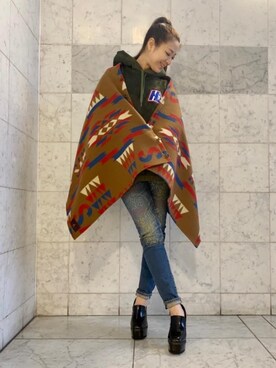 「ネイティブ」｜Ayakaさん（レディース・161cm）の冬コーディネート