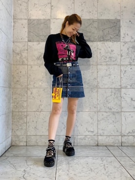 「HYSTERIC GLAMOUR（ヒステリックグラマー）のアイテム（雑貨/ホビー）」を使った、Ayakaさん（レディース・161cm）の夏コーディネート