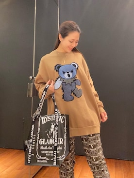 「ﾋﾞｯｸﾞｼﾙｴｯﾄ」｜「アイテム（スウェット）」を使った、Ayakaさん（レディース・161cm）の冬コーディネート