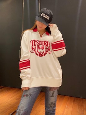 「ﾋﾞｯｸﾞｼﾙｴｯﾄ」｜「アイテム（スウェット）」を使った、Ayakaさん（レディース・161cm）の冬コーディネート