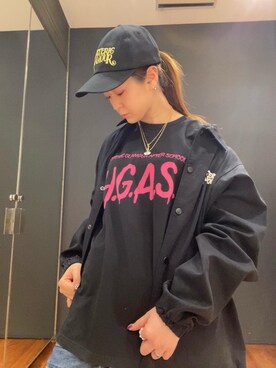 「ﾋﾞｯｸﾞｼﾙｴｯﾄ」｜「アイテム（ジャケット/アウター）」を使った、Ayakaさん（レディース・161cm）の春コーディネート