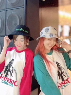 「ﾋﾞｯｸﾞｼﾙｴｯﾄ」｜「アイテム（帽子）」を使った、Ayakaさん（レディース・161cm）の夏コーディネート