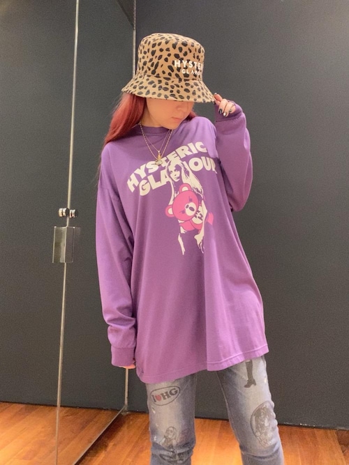 美品 ヒステリックグラマー レオパード柄 ヒョウ柄 バケットハット 美品ヒステリックグラマーヒョウ柄レオパード柄バケハバケット