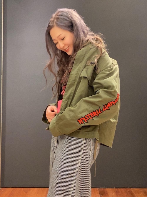 80s ヒステリックグラマー ヒスママタグ スカルデザイン ミリタリー