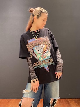 「蛇柄」｜Ayakaさん（レディース・161cm）の夏コーディネート