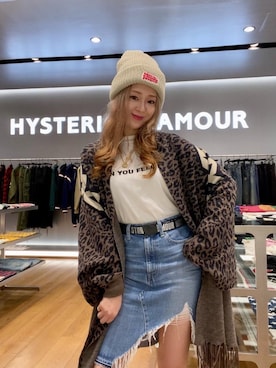 「ニットキャップ」｜「アイテム（キャップ）」を使った、Ayakaさん（レディース・161cm）の秋コーディネート