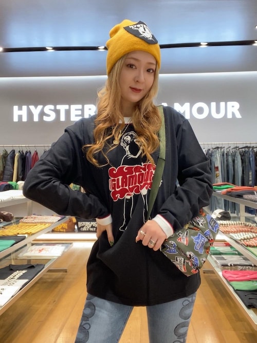 HYSTERIC GLAMOUR ショルダーバッグ デニム ワンショルダー HYSTERIC GLAMOUR（ヒステリックグラマー）の「GUITAR STRAP