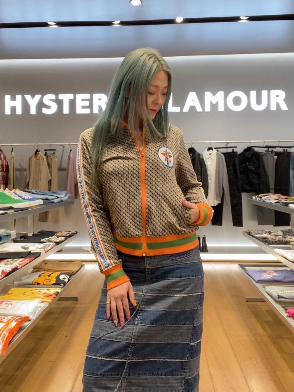 HG MONOGRAM柄ジャカード トラックジャケット HYSTERIC GLAMOUR（ヒステリックグラマー）の「HG MONOGRAM柄ジャ