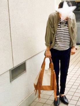 rin⋆✩⑅◡̈⃝*さん（レディース・153cm）の春コーディネート